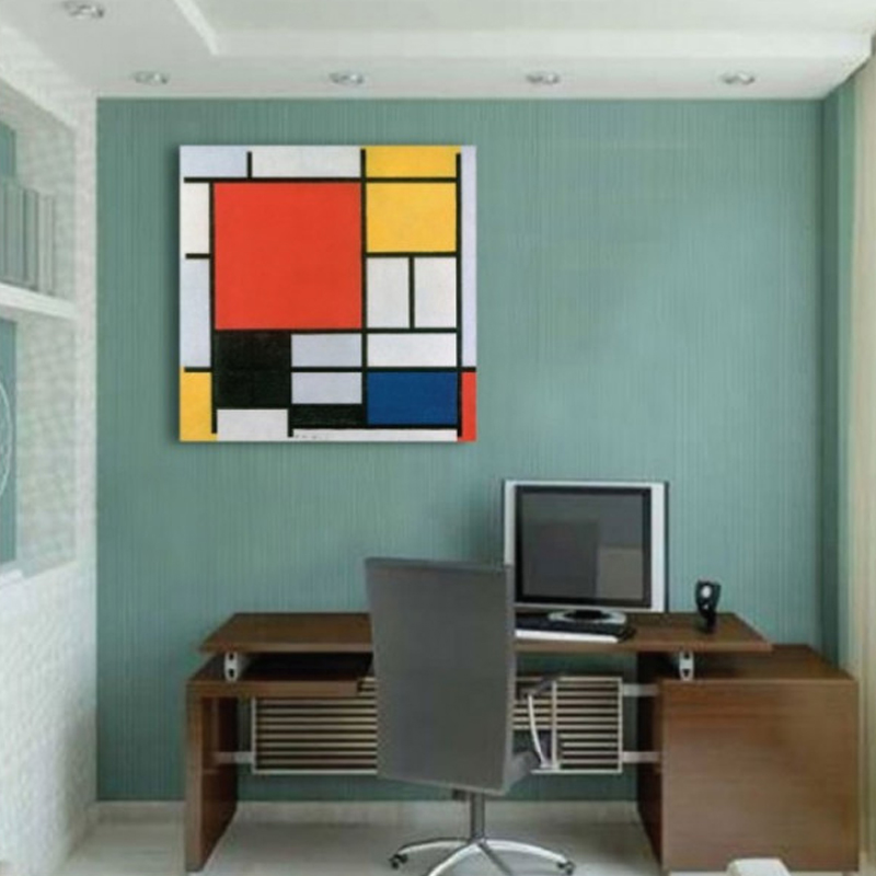 Πίνακας σε καμβά με Ζωγραφική Piet Mondrian Σύνθεση